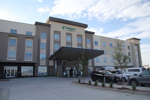 Exterior of the Holiday Inn hotel